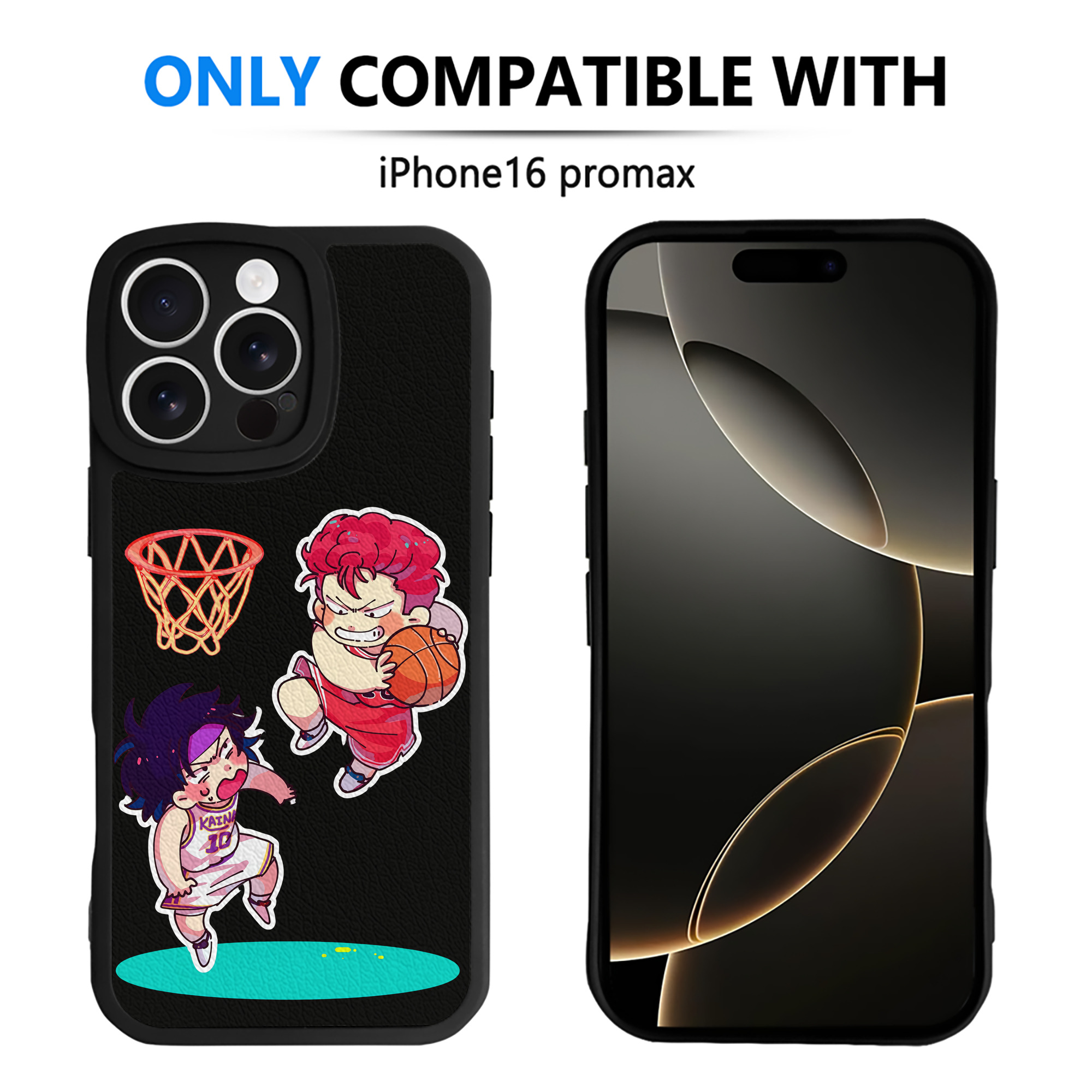 （画像用） SLAM DUNK／スラムダンク 【iPhone 16シリーズ対応】シリコンスマホケース（レザー調） 材質：シリコン